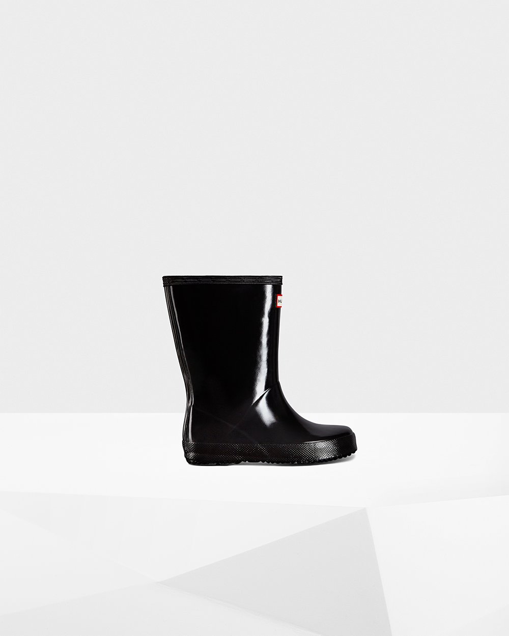 Bottes de Pluie Hunter Original First Classic Gloss Enfant Noir APRBGCU-38